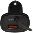 thumbnail image 3 of Tripp Lite Car Dual Port 30w Type-a & C W Coiled Cord 6ft - Car Adapter - 30 Watt - 3 A - Qc 3.0 - 2 Output Connectors (Type-c) - Black, 3 of 6