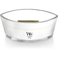 thumbnail image 3 of Yankee Candle WoodWick Ellipse Scented Candle White Teak 16oz | Up to 50 Hours Burn Time Christmas | Holiday, 3 of 7