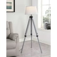 thumbnail image 2 of Dayton 56-inch Empire Shade Metal Tripod Floor Lamp Grey, 2 of 5