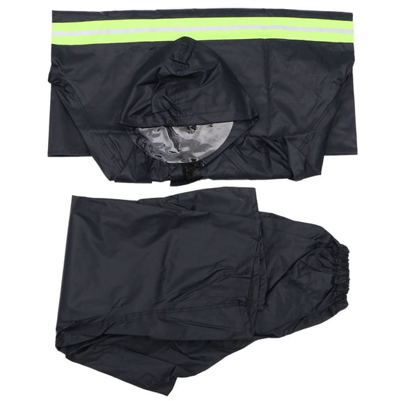 FRCOLOR  Riding Raincoat Festival Ponchos for Adults Oversized Man Black