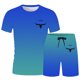 thumbnail image 4 of Playeras De Compresión Para Hombre, Conjunto De Dos Piezas De Camiseta Y Pantalones Cortos De Manga Corta Con Estampado Completo De Alemania Para Hombre Y Conjunto De Camisa Y Pantalón Corto., 4 of 4