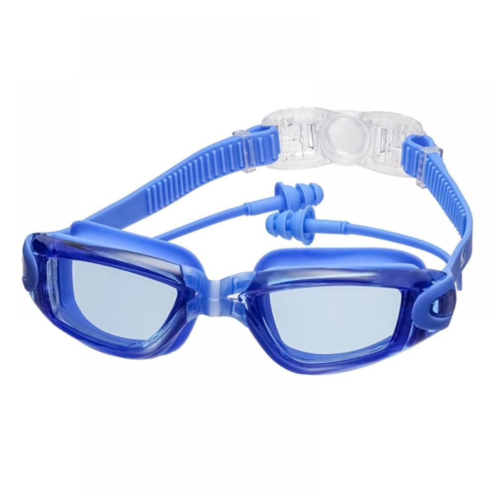 Anti Fog Glasses UV with Ear Plug Child Unisex Goggles Swimming Kids Protection 