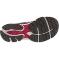 thumbnail image 5 of Mizuno Women's Wave Rider 20 Grey / Silver Pink Ankle-High Mesh Running Shoe - 9M, 5 of 5