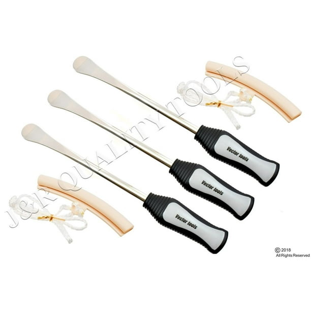 3pc Spoon Motorcycle Tire Iron Changing With Rim Protector Tool Combo