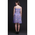 thumbnail image 3 of Bimba Robe Soleil Mini à Taille Smockée pour Femmes à Imprimé Floral, Tenue de Fête d'Été pour les Vacances - XX-Grand, 3 of 5