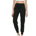 thumbnail image 2 of Wycnly Womens Jogger Pants Womens High Waist Sports Pants Solid Lightweight Stretchy Workout Athletic Sweatpants Casual Pocket Comfy Yoga Jogger Long Pants Leggings Fall, 2 of 7