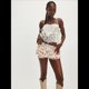 thumbnail image 4 of Mini Shorts con Volantes Florales para Mujer, Pantalones Bombachos con Volantes, Pantalones Abullonados. Rosa M, 4 of 7