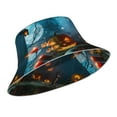 thumbnail image 2 of Bingfone Spooky Halloween Bucket Hat For Men Women,Packable Reversible Printed Sun Hats,Fisherman Outdoor Travel Hiking Beach Caps, 2 of 9