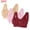 Rose Gold, variant on Tqyyweavej 3 Pack Daisy Bras for Older Women Front Closure Full Coverage Push Up Bras Lightly Lined Cotton Wireless Bras S-4XL