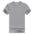 thumbnail image 3 of Mens Short Sleeve Stretch Muscle T-Shirt V-Neck Casual Fitted Simple Solid Color Sports Pullover Top, 3 of 20