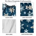 thumbnail image 4 of luoweisi Men's Beach Shorts Quick Dry Swim Trunks with Mesh Lining Christmas Snowflakes L, 4 of 5