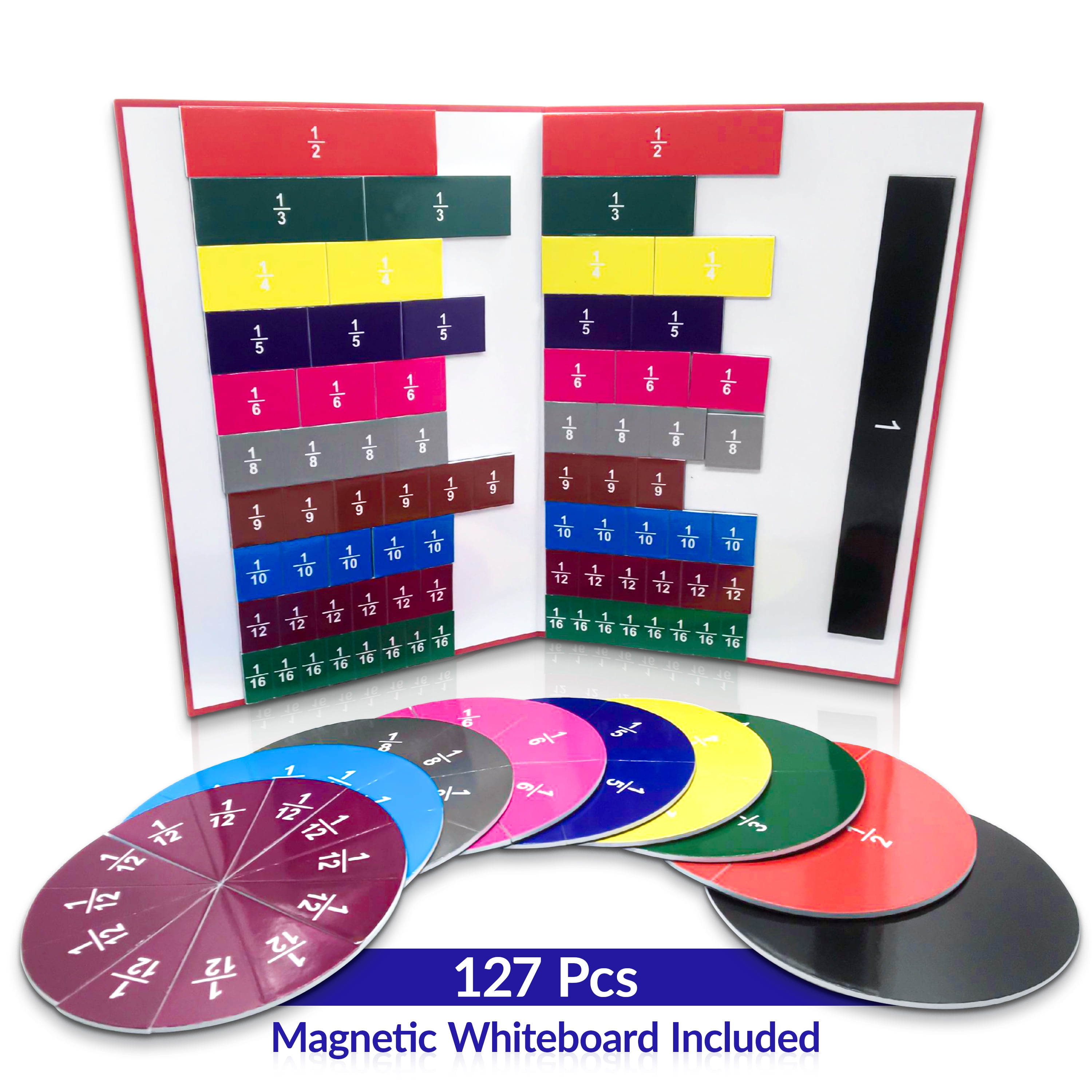 Fraction Tiles(Circles and Bars)127 piece setIncludes