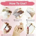 thumbnail image 3 of Nail Foil Wraps - GIXUSIL Nail Gel Remover Soak Off Cotton Pads Gel Polish Remover - Gel Nail Polish Remover Aluminium Wrap (2.5x3.5in, 100 Pcs) Nail Glue Remover, 3 of 7