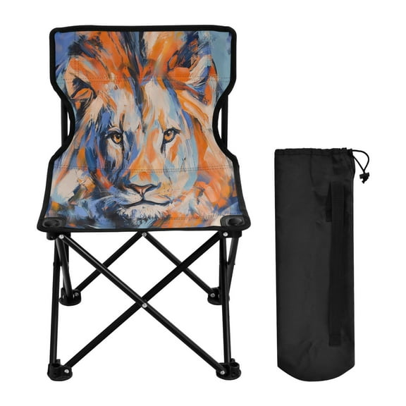 BZSMCE Camping Chairs Modern Majestic Mane Pattern Folding chair
