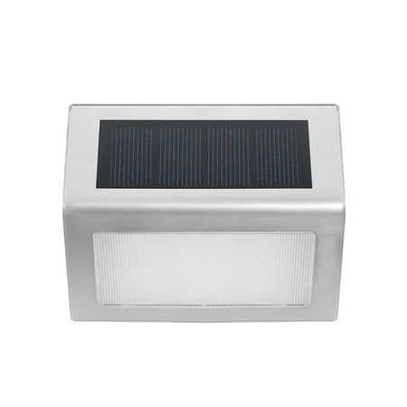 

Worallymy Solar Powered LED Garden Light Rechargeable Step Walkway Wall Bright Lamp Backyard Patios Front Porch Automatic Spotlight White Light