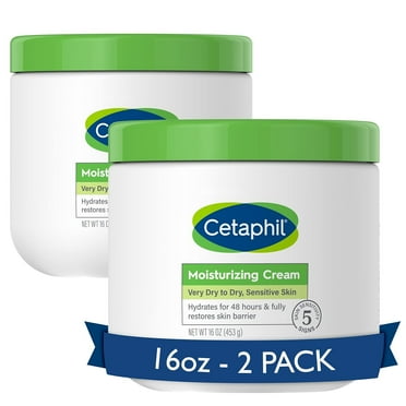 Cetaphil Body Moisturizer Hydrating Cream for Dry to Very Dry, Sensitive Skin, Fragrance Free, Non Comedogenic & Greasy, 32 Oz, Pack of 2