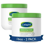Cetaphil Body Moisturizer Hydrating Cream for Dry to Very Dry, Sensitive Skin, Fragrance Free, Non Comedogenic & Greasy, 32 Oz, Pack of 2
