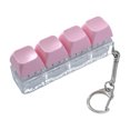 thumbnail image 1 of Mechanical Keyboard Fidget Keychain Stress Anxiety Relief Portable Travel Quiet Kids Adults 4 Keys Keyboard Clicking Sensory Keycap Toy, 1 of 7