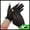 Black, variant on Unique Bargains Breathable Leopard Print Manicure Gloves 1 Pair Black