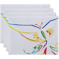 Simply Daisy 18" x 14" Polyester Decorative Placemats, Set of 4