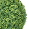 thumbnail image 2 of Vickerman FI181402 9 in. Green Mini Leaf Ball with UV Protected, 2 of 2