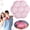 B, variant on Valentine Candy Jar, Fillable Candy Shaped Container, Sweetheart Candy Jar for Sugar Cookie, DIY Gift, Pink, Includes 1 Jar, Flower Shape