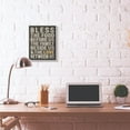 thumbnail image 2 of Stupell Industries Bless The Food Kitchen Dining Room Textured Word Design Gray Farmhouse Rustic Framed Giclee Texturized Art by Stephanie Workman Marrott, 2 of 8