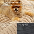 thumbnail image 6 of Medium Dog Bed - Washable Faux Fur with Corduroy Fleece & Anti Slip Bottom, Round Pet Bed with Removable Cover, Sandy Tan, 30x30x8 inches, 6 of 13