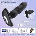 thumbnail image 5 of Thrusting Vibration Anal Plug Wireless Remote Control For Men Dildo Prostate Massager Butt Plug Sex Toys Goods For Adults 18, 5 of 5