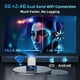 thumbnail image 5 of Proyector Exterior con Sistema Android, Mini Proyector con WiFi 5G y Bluetooth, Compatible con teléfono, USB, Aplicación Integrada Netflix, Youtube, Proyector Max 300” Full HD 1080P Soporte de Zoom 4D, 5 of 5