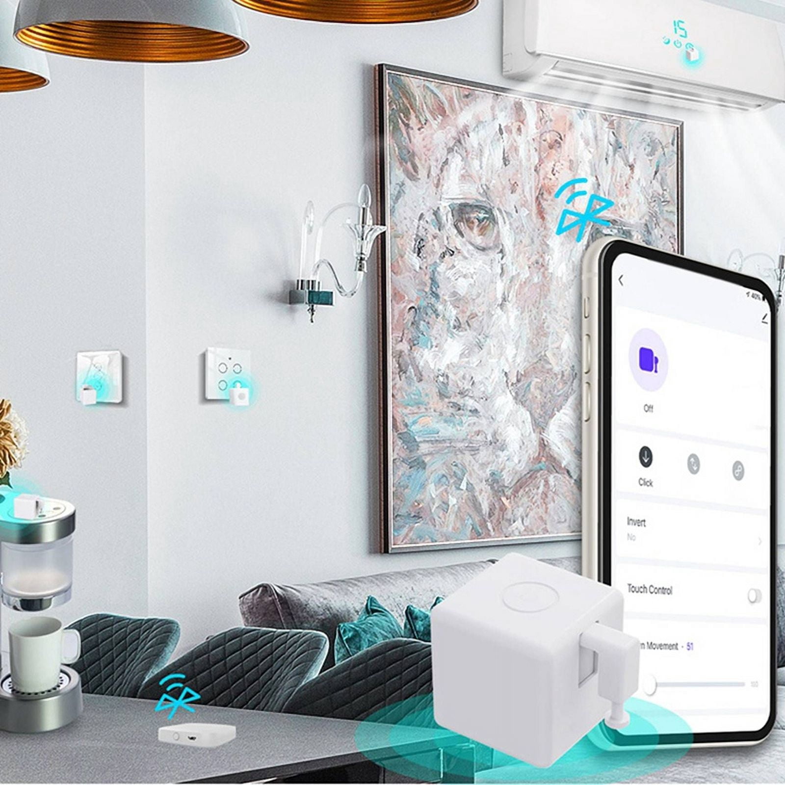 2X Fingerbot Plus Smart Switch Bot Fingerbot Plus Push Button Smart Home Smart Life Voice Control with App