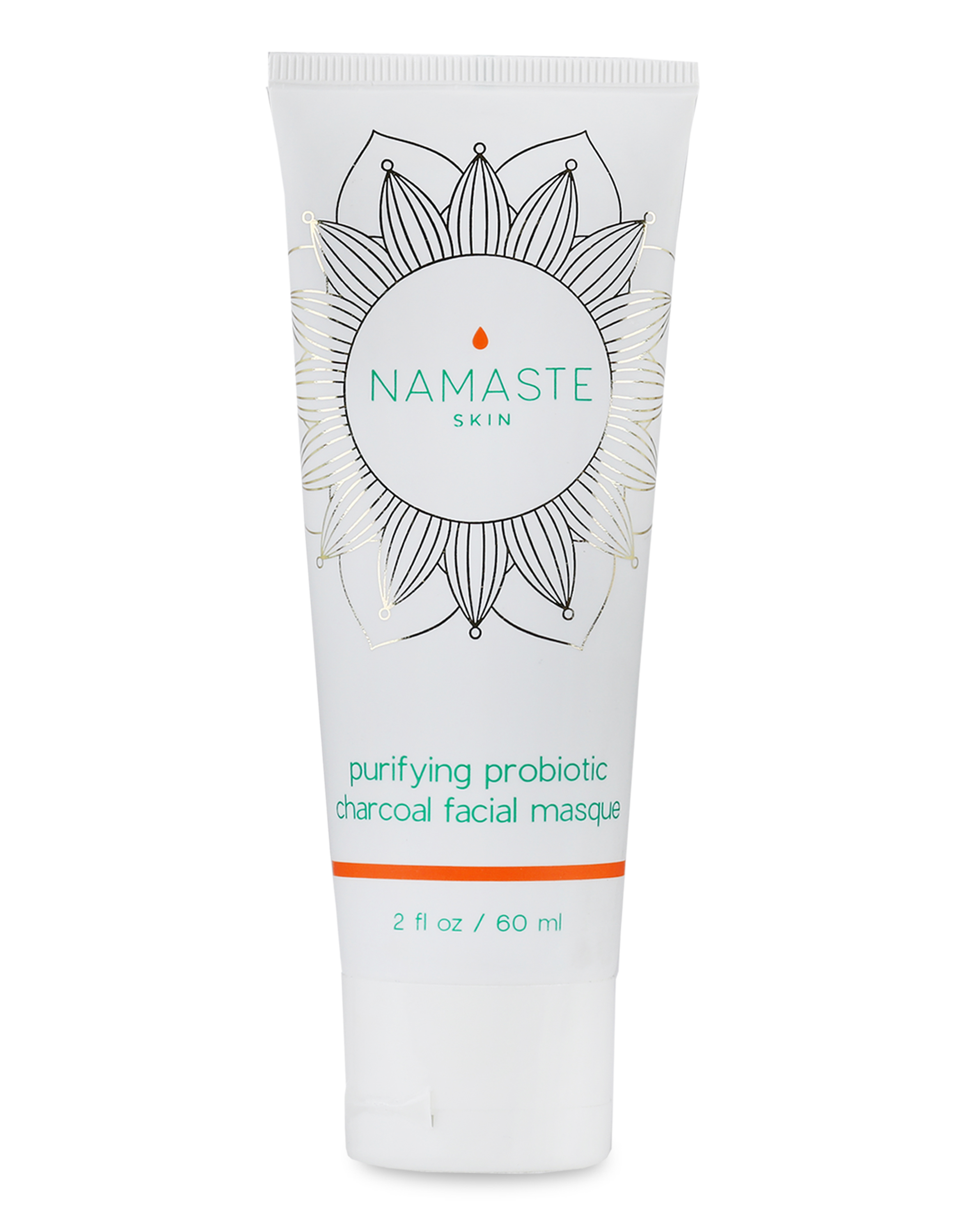 Namaste Skin Purifying Probiotic Charcoal Facial Masque for Skin Tightening, Hydration and Pore Reduction. Reduce Redness and get Silky Smooth Feel; Cruelty-Free, Vegan- 60ml Tube - 2oz - image 1 of 1