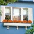 thumbnail image 2 of Outdoor Artificial Flowers 21 UV Resistant Bundles Fake Flower Plastic Plants Faux Silk Flowers Porch Hanging Garden Porch Window Box Decorating (Light Autumn Orange), 2 of 5