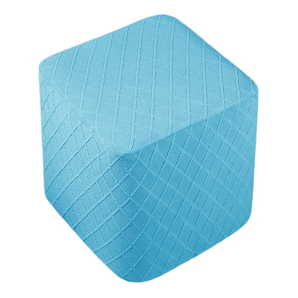 Funda elástica s lavables para reposapiés Taburete Azul Zulema otomano cubre funda