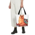 thumbnail image 4 of KLL Tote Bag for Women Cozy Knitting Llama Print Shopping Grocery Reusable Bags for Office School Shopping Travel, 4 of 6