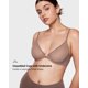thumbnail image 5 of Sujetador INLYRIC Consufy con cierre frontal transparente, marrón oscuro, morado, 32DD, 5 of 5