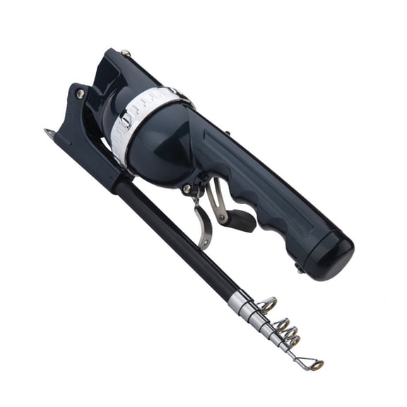 Portable Telescopic Fishing Rod Rotating Fishing Poles with Reel Arm For Backpacks Storage Convenience Enduring