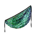 thumbnail image 5 of Wxolcjlv Women's Iridescent Sequin Wrap Mini Skirt Tie Waist Performance Club Short Skirts, 5 of 5