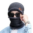 thumbnail image 2 of SPRING PARK Mens Winter Beanie Hats Scarf Set Warm Knit Hat Skull Cap Neck Warmer for Men for Outdoor, 2 of 3