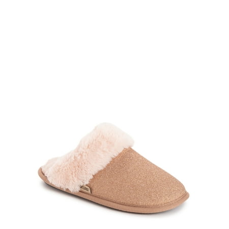 

MUK LUKS Women s Angled Sparkle Scuff Slipper