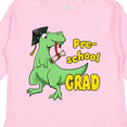 thumbnail image 4 of Inktastic Green Dinosaur Pre-school Grad with Cap and Diploma Boys or Girls Long Sleeve Toddler T-Shirt, 4 of 5