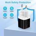 thumbnail image 5 of European Travel Plug Adapter,AILKIN 2PACK 2.1A International Travel Adapter Dual Ports USB Wall Charger Charging Block Power Cube Brick for Android for US to Europe EU Spain Italy France, 5 of 6