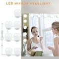 thumbnail image 2 of Mirror Light Bulb Hollywood Vanity Light Dimmable 6 10 14 Bulbs Kit Dressing Table Mirror Lamp Natural White 4000K ,Widely Use, 2 of 7