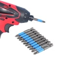 thumbnail image 2 of Dsseng 10 pcs for Cross for Head Drill Bit Set Alloy Steel Screwdriver Drill Impact Driver Tool Accessory for Workers Use, 2 of 9