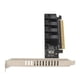 thumbnail image 5 of Tarjeta adaptadora PCIE a U.2 Tarjeta de expansión dividida PCIE X16 a 4 puertos U.2 NVME SFF8643 SFF8639 con indicador LED, 5 of 12