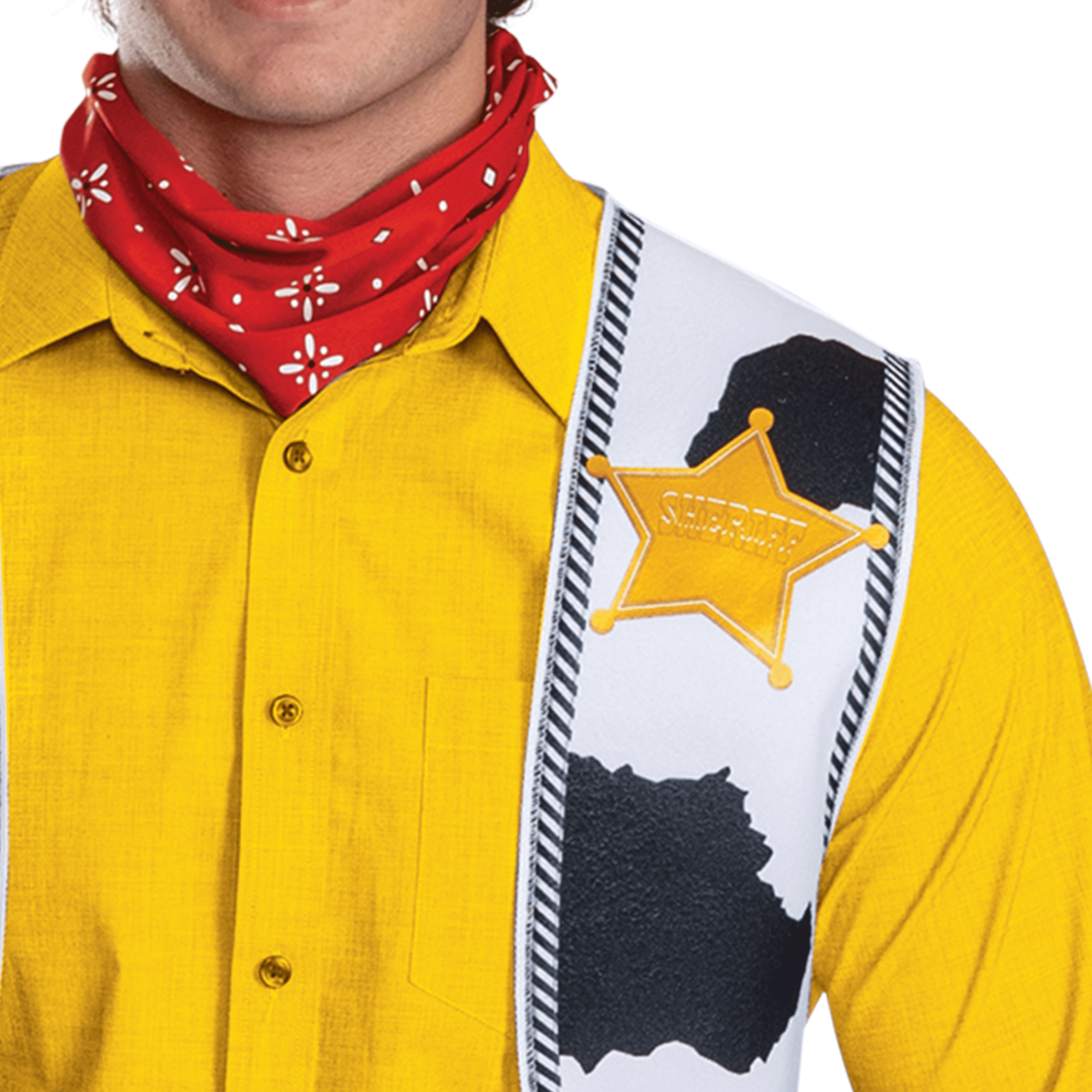 Disney Toy Story Woody Halloween Costume Kit for Adults, Adult One Size, by Disguise