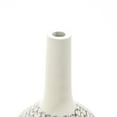 thumbnail image 4 of LuxenHome Modern Geometric Pattern Polyresin 23.5-Inch Tall Trumpet Vase, 4 of 6