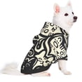 thumbnail image 2 of Fotbe Abstract Cat Faces Pattern Print Small Dog Sweater Hoodies Pet Grey Hooded Soft Fleece Sweatshirts with Pocket Fall Winter Puppy Cat Sweaters Warm Clothes-X-Large, 2 of 7