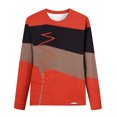 thumbnail image 5 of IROINID en Solde T-shirt à Manches Longues en Polyester pour Femmes Confortable Col Rond Hauts Amples Imprimés T-Shirts Blouse, Rouge, 5 of 5