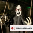 thumbnail image 6 of Haunted Hill Farm 15.7 in Animatronic Demon Woman on Swing with Lights and Sound, Halloween Decoration, HHGIRL-10HLSA, 6 of 19